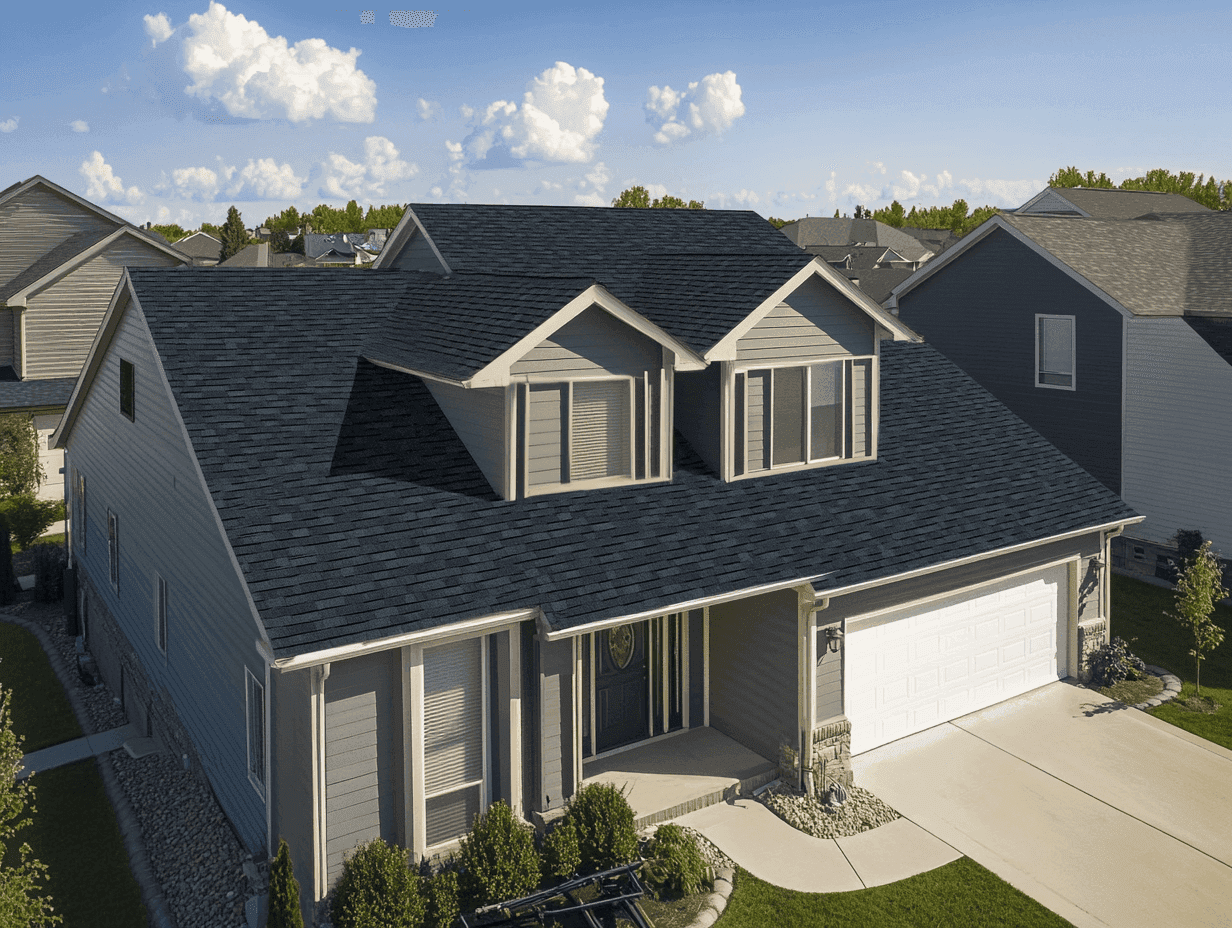 Shingle replacement after storm damage